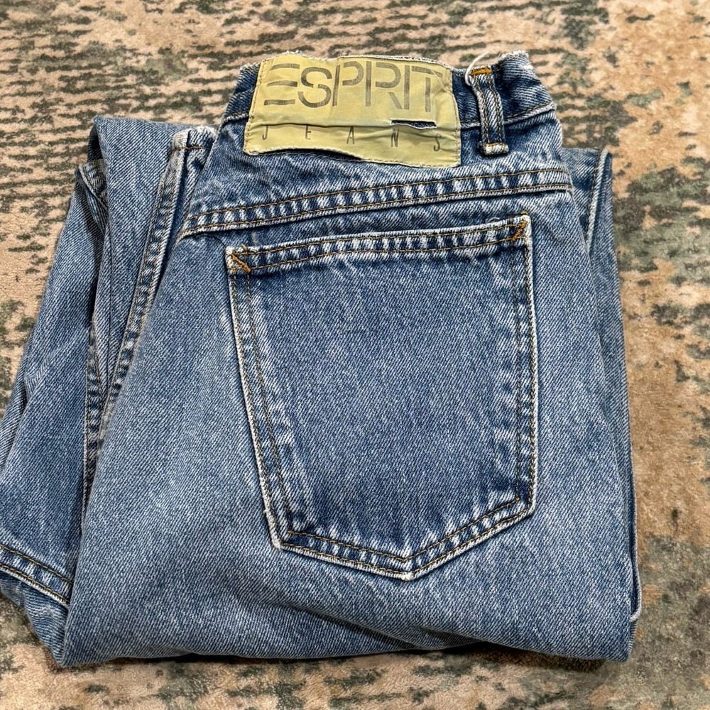 Vintage Espirit Mom Jeans High Rise Tapered Leg 26X28 Made In USA